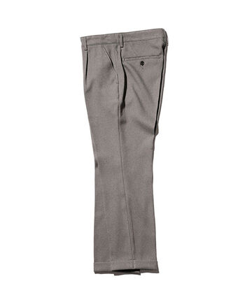 M-18102  / RETORO POLYESTER TWILL / ONE PLEATS STA-PREST TAPERED PANTS,GRAY, small image number 2