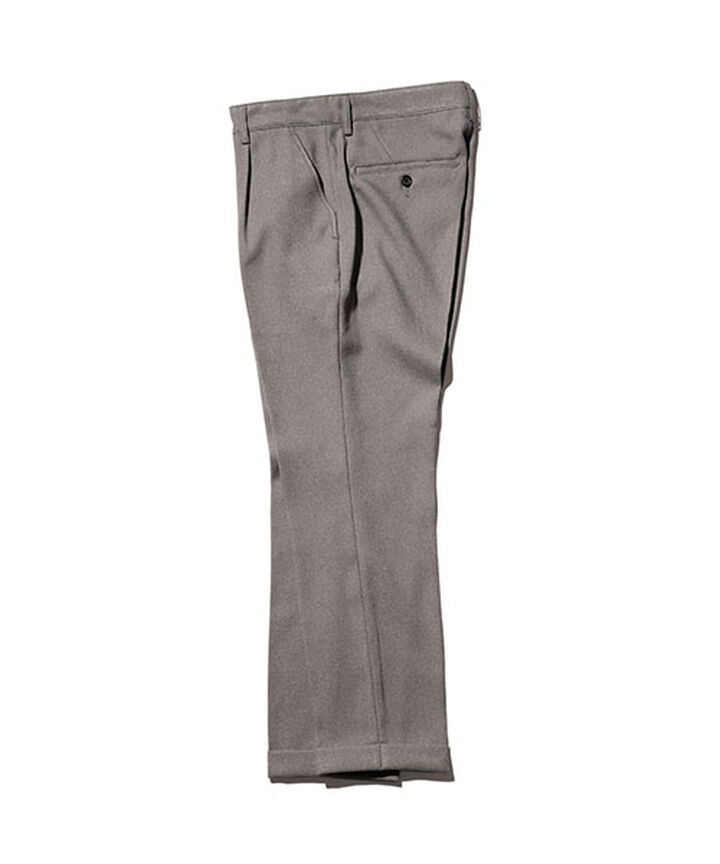 M-18102  / RETORO POLYESTER TWILL / ONE PLEATS STA-PREST TAPERED PANTS,BROWN, medium image number 2