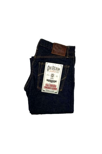 ONI246CCD-MOCA 15oz Crushed Concrete Denim Weft: Moca Neat Straight,, small image number 1