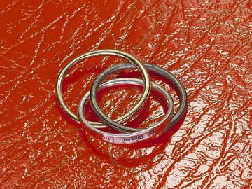 HYO-247BRS Brass Crooked Trinity RING,, small image number 5