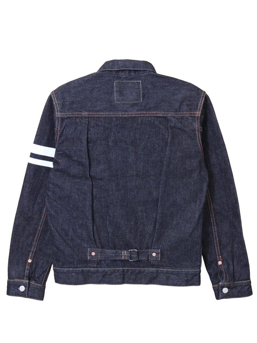 Cinch back shop denim jacket
