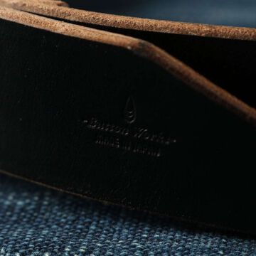 BW-0204 N&J Chromexcel Leather Belt,BLACK, small image number 5