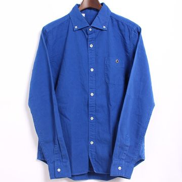 BARNS 1888 little collar long sleeve ox ford button down shirts (NAVY, WHITE, BLUE, ORANGE),, small image number 4