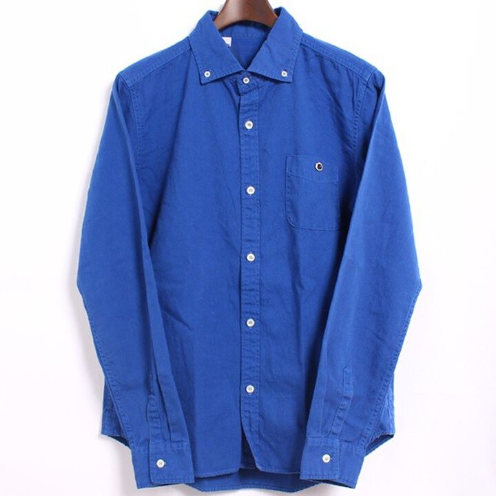 BARNS 1888 little collar long sleeve ox ford button down shirts (NAVY, WHITE, BLUE, ORANGE),, medium image number 4