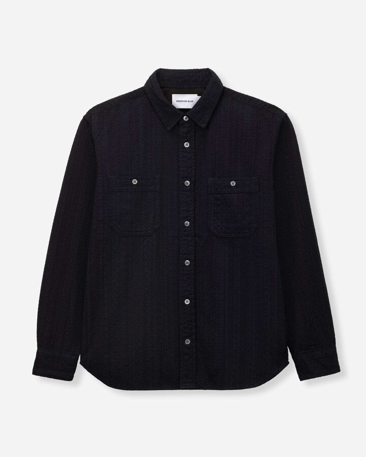 MXLS1040 SASHIKO WORK SHIRT,, medium