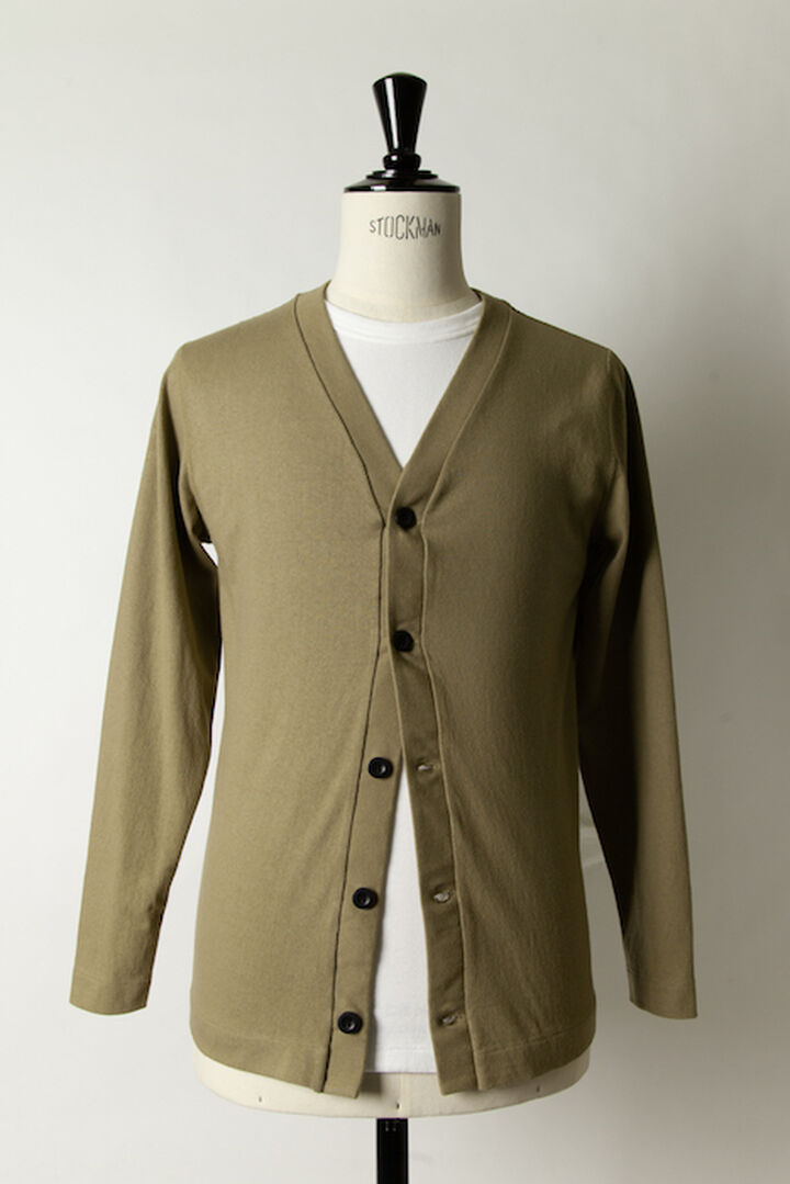 T202VBL086 Leicester Loopwheeled cardigan(086 Bronze Green),, medium image number 4