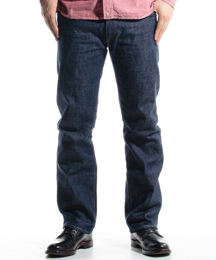 G007-MZ 14.7oz classic indigo tight straight-One Washed-28,, medium image number 10