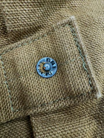 ONI01507L-HOX-BRK 13oz Sulfur dye Heavy Oxford Brown Khaki TypeⅠJacket,, small image number 7