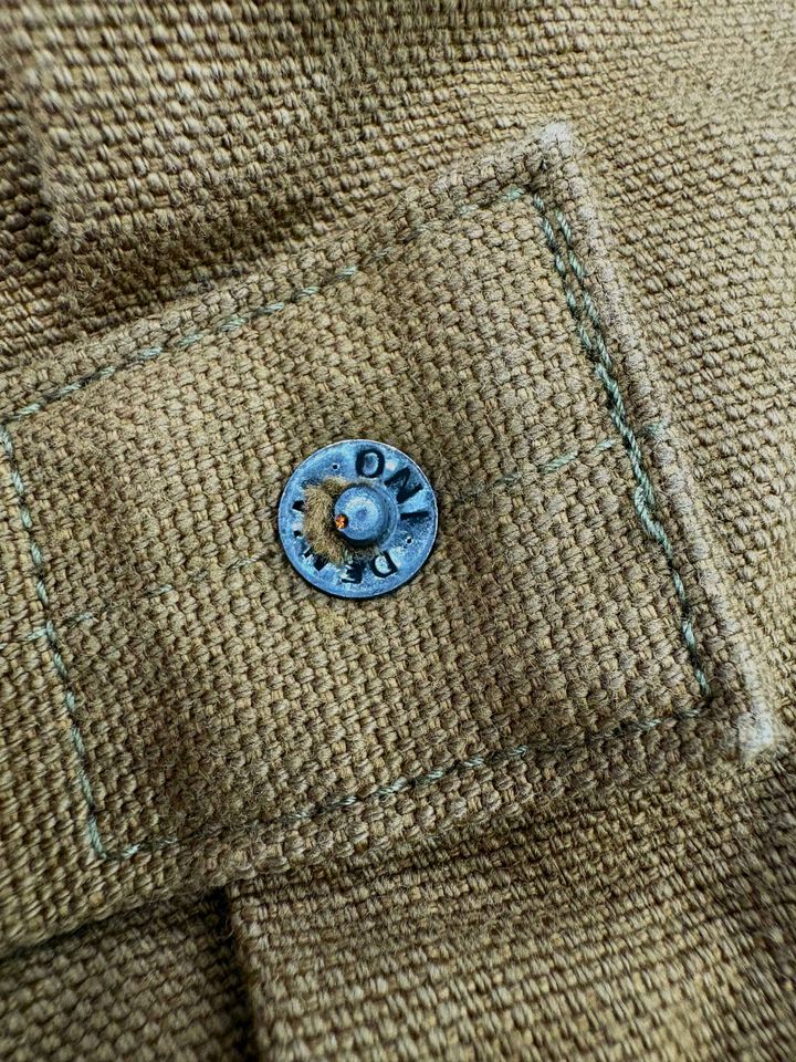 ONI01507L-HOX-BRK 13oz Sulfur dye Heavy Oxford Brown Khaki TypeⅠJacket,, medium image number 7