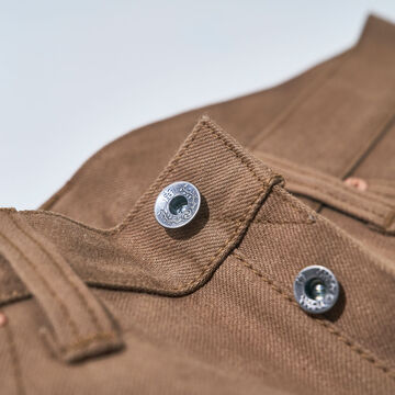 S310SP 15OZ JEANS SHORT PANTS (INDIGO, KHAKI),KHAKI, small image number 5
