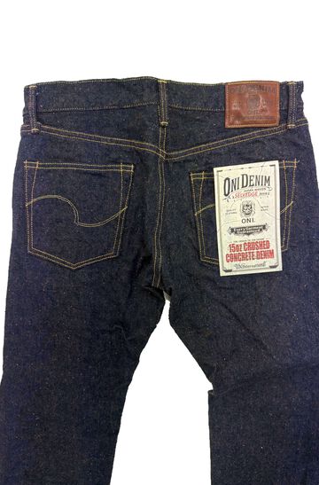 ONI622CCD-MOCA 15oz Crushed Concrete Denim Weft: Moca Relax Tapered,, small image number 3