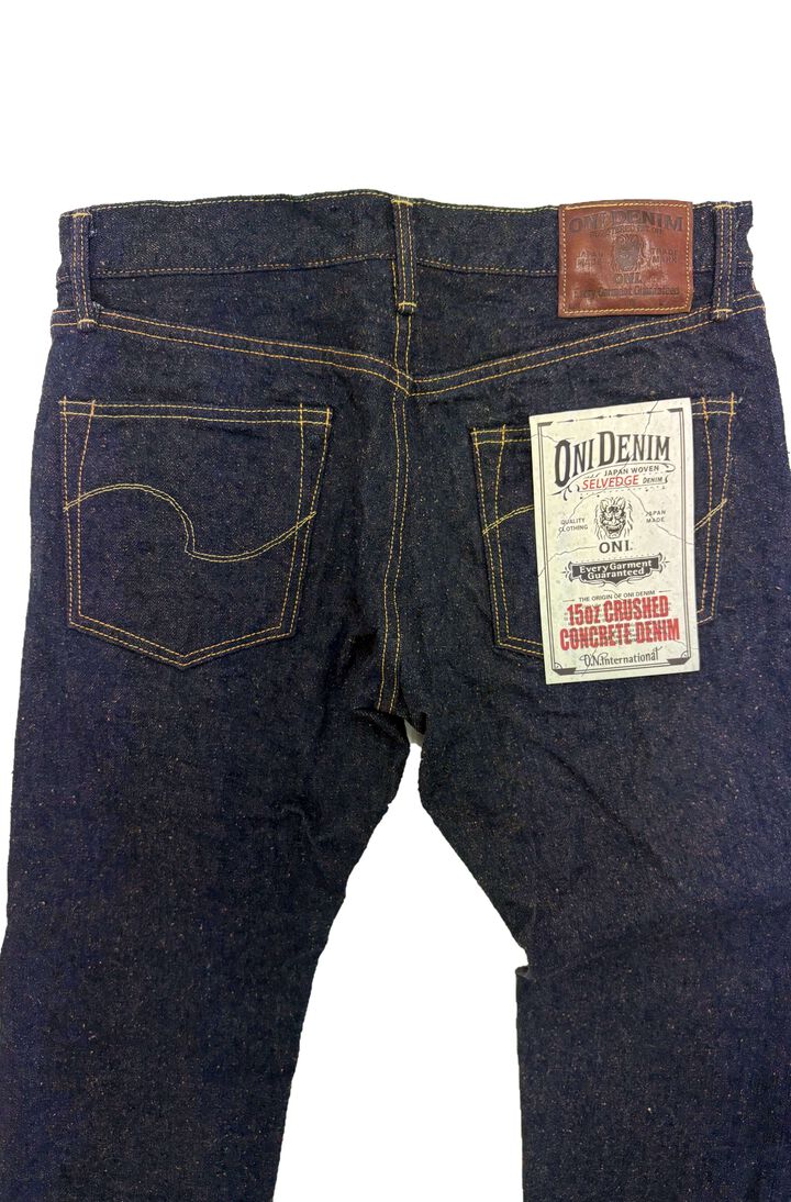 ONI622CCD-MOCA 15oz Crushed Concrete Denim Weft: Moca Relax Tapered,, medium image number 3