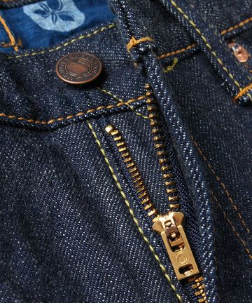 G014-MZ 14.7oz Copper Label Deep Colored Selvedge denim Slim Tapered Zipper fly-One Wash-28,, small image number 10