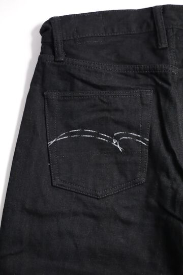 DM-009 Studio D'Artisan x Denimio Collab Black Denim Relax Tapered-One Wash-30,, small image number 12