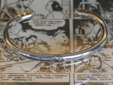14AO-345 Circle Silver Bangle -K10smile-,, small image number 2