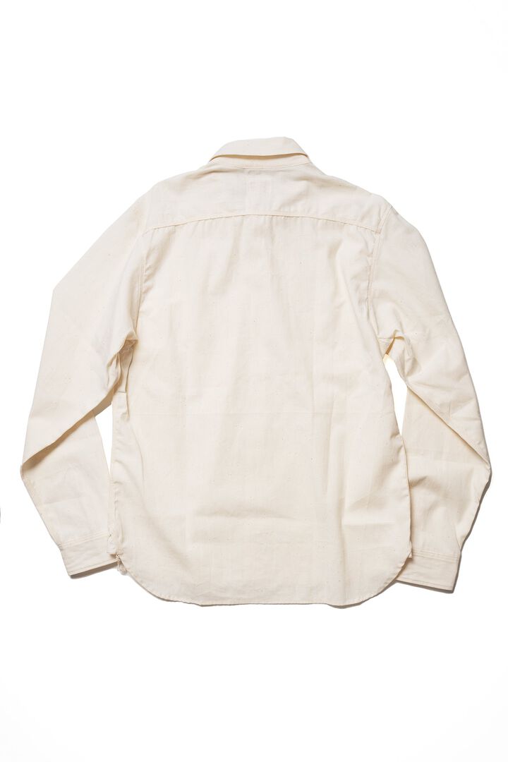 MS003R SELVEDGE CHAMBRAY SHIRT,NATURAL, medium image number 1