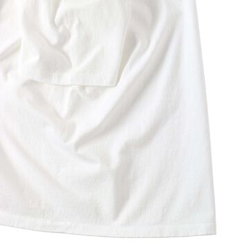 BR-25310 14/-GOAT TEE Solid Color,WHITE, small image number 3