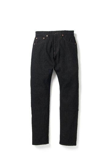 D1867 Amami Mud Dyeing Sashiko Denim Jeans -DARK BROWN-29,DARK BROWN, small image number 1