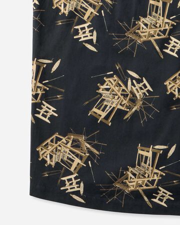 MMSS6004 COTTON/RAYON S/S SHIRT,BLACK, small image number 4