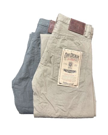 ONI266SVC-KHB Selvedge Chino Khaki Beige Relax Straight,, small image number 0