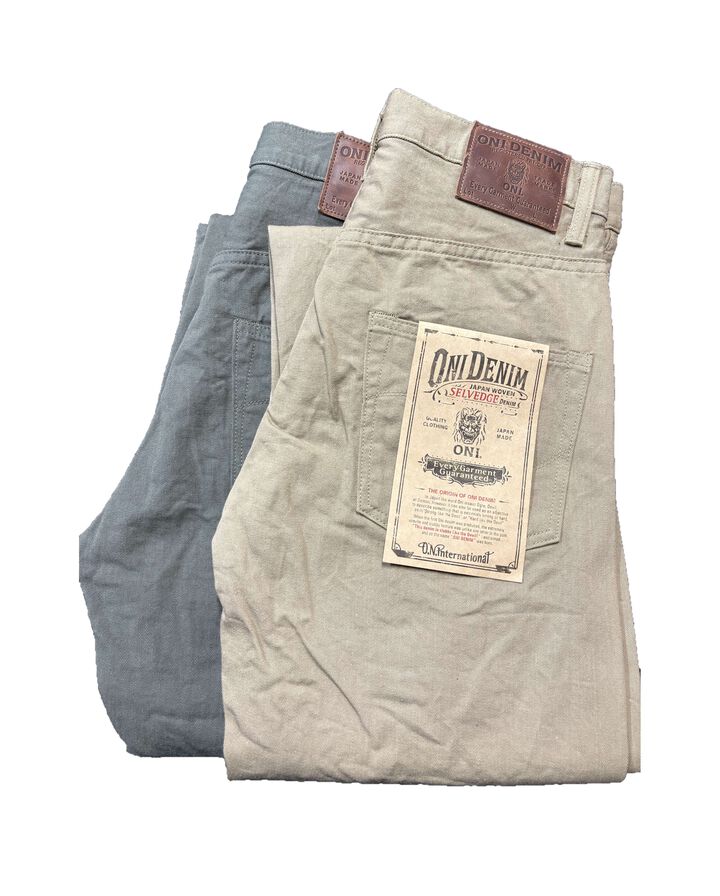 ONI266SVC-KHB Selvedge Chino Khaki Beige Relax Straight,, medium image number 0
