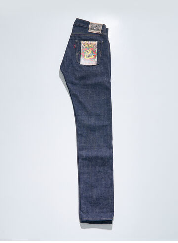 S511VX17oz-25M 17oz "YEAR OF THE SNAKE" SLIM TAPERED JEANS,, small image number 3