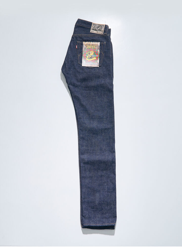 S511VX17oz-25M 17oz "YEAR OF THE SNAKE" SLIM TAPERED JEANS,, medium image number 3
