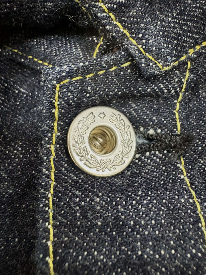 F2460 14OZ WW II DENIM BLOUSE CAMEROON COTTON  ROCKY SELVEDGE,, medium image number 9