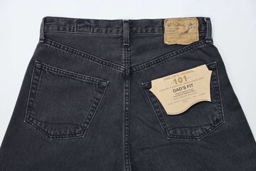 101 DAD'S FIT DENIM PANTS (BK DENIM STONE) 01-1010W-D61S,, small image number 6
