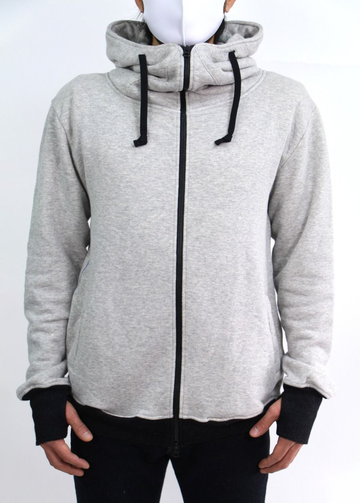 ZU2005O Loop wheeled Tsuri-ami grey 'ZUIEN' hoodie-XL,, small image number 0