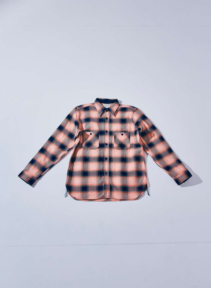 SIN25-01 Heavy Indigo Flannel,, medium