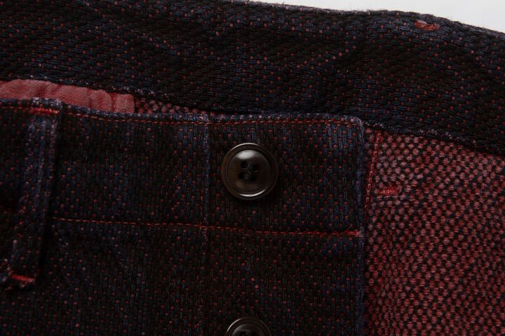 【Pre-Order】1942 13oz Bengara-dyed Sashiko Pants Regular Straight,RED, medium image number 8