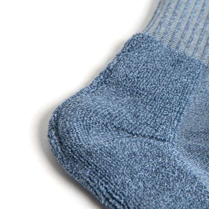 7305 Embroidery Long Socks (3 COLORS),BLUE, medium image number 1