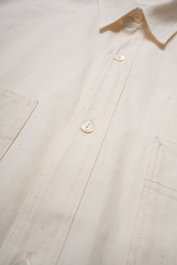 MS003R SELVEDGE CHAMBRAY SHIRT,NATURAL, medium image number 23