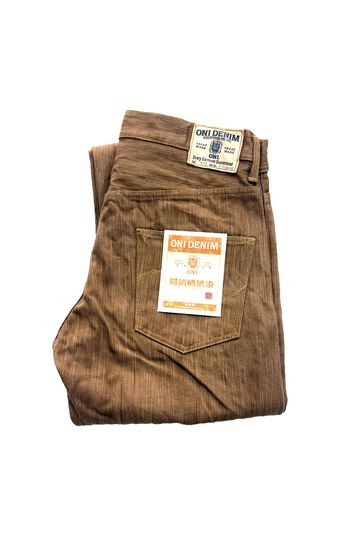 ONI275 20oz Awa Kakishibu x Kinari Denim Regular Straight,, small image number 1