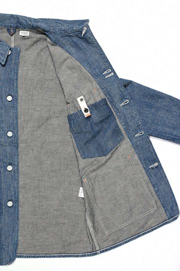 Lot. 888 10oz Military Denim Coverall (Used wash),, small image number 7