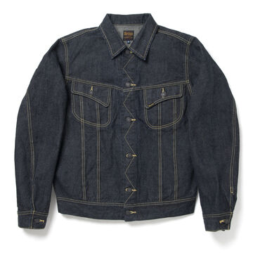 D4557 14oz Western Denim Jacket-One Wash-38,, small image number 0