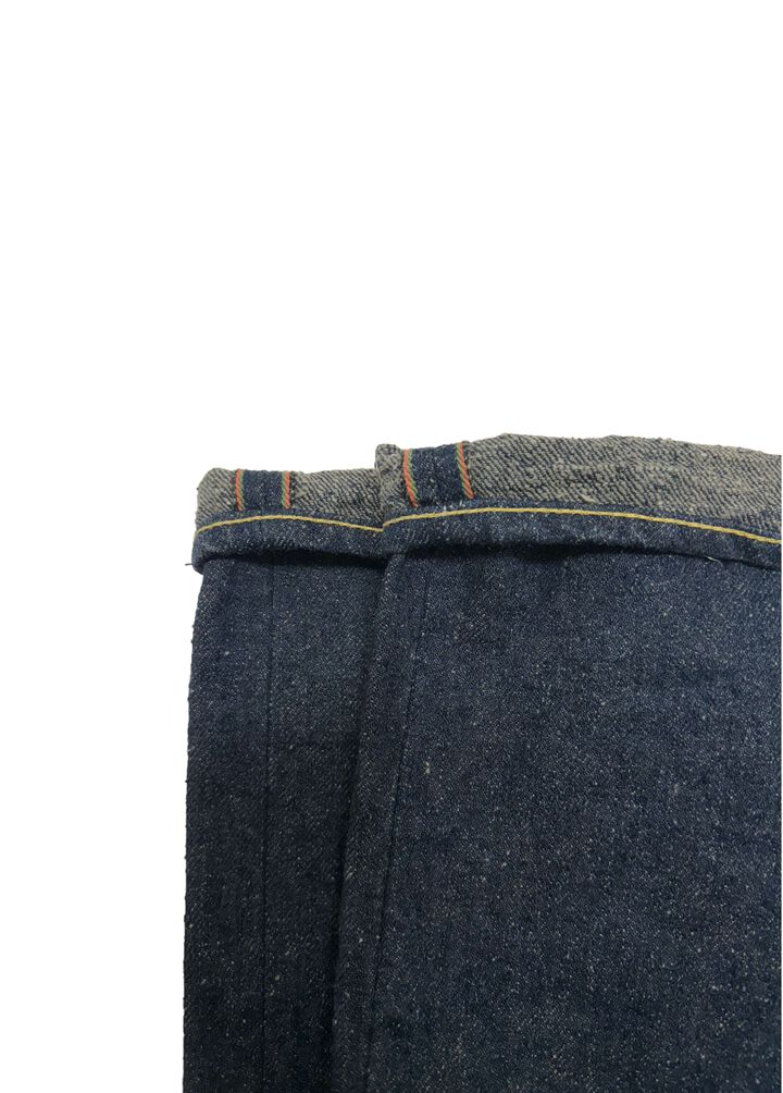 ONI902CCD-GOLV 15oz Crushed Concrete Denim Weft: Grayish Olive Kabuki Selvedge High rise Relax Tapered,, medium image number 10