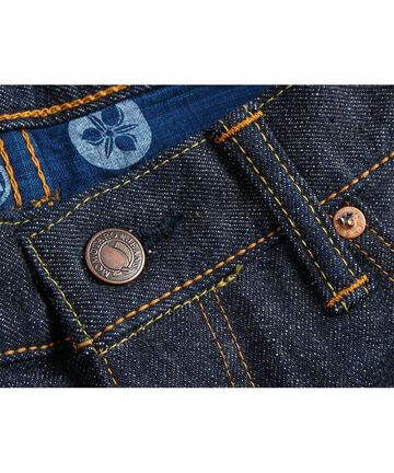 G014-MZ 14.7oz Copper Label Deep Colored Selvedge denim Slim Tapered Zipper fly-One Wash-28,, small image number 9