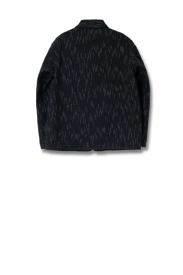 4616 Kasuri Dyed Beach Cloth Jacket,BLACK, small image number 1
