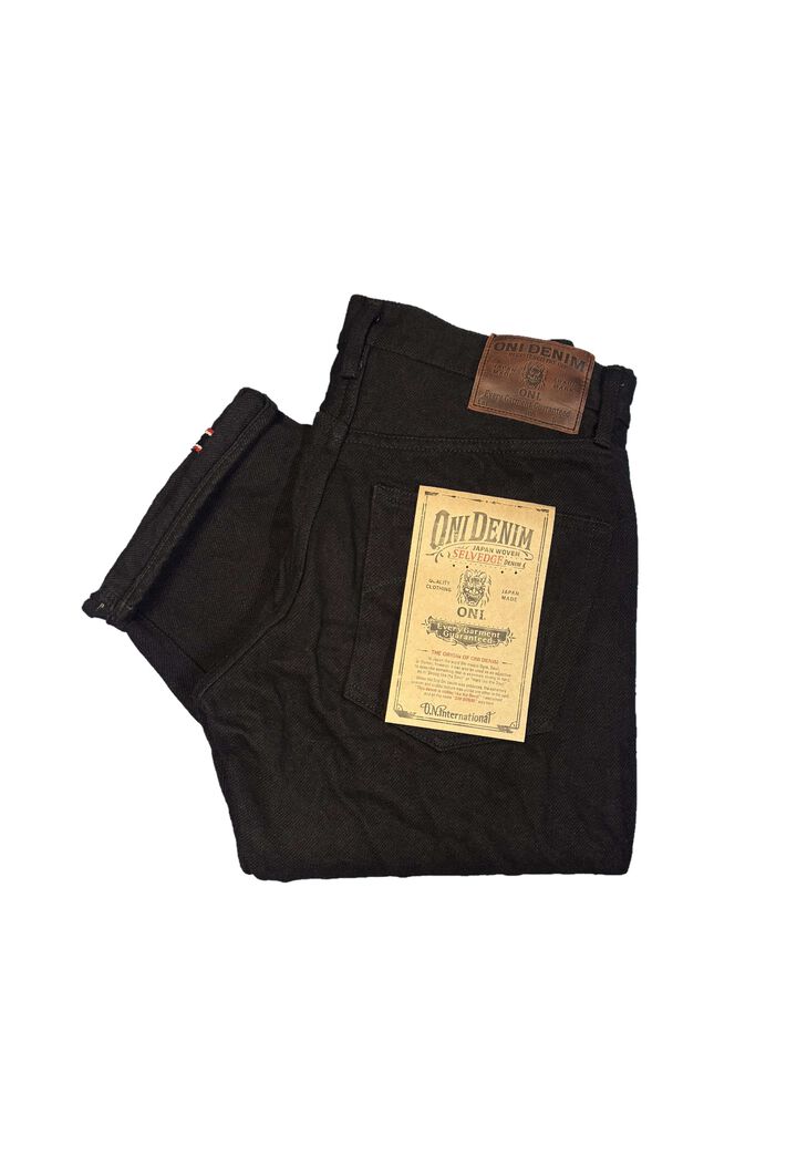 ONI-288ZRBKBK 20oz Secret Black Denim Regular Straight,, medium