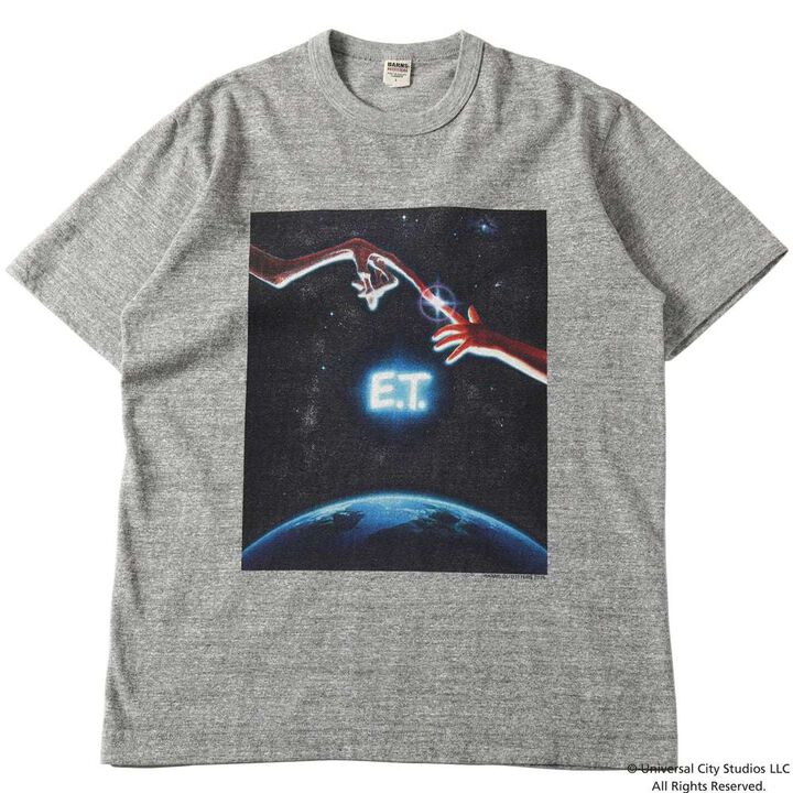 BR-25177 “STANDARD” TSURIAMI Crew Neck Print T-Shirt  E.T.【Special Item】,GRAY, medium image number 0
