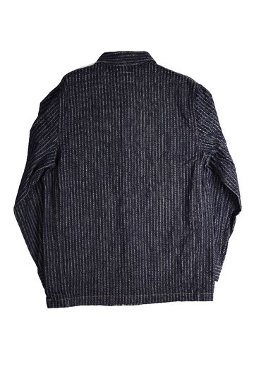 ONI03101-HJS Drop-Needle Stitching Jacquard Striped Denim Coverall-One Wash-44,, small image number 1