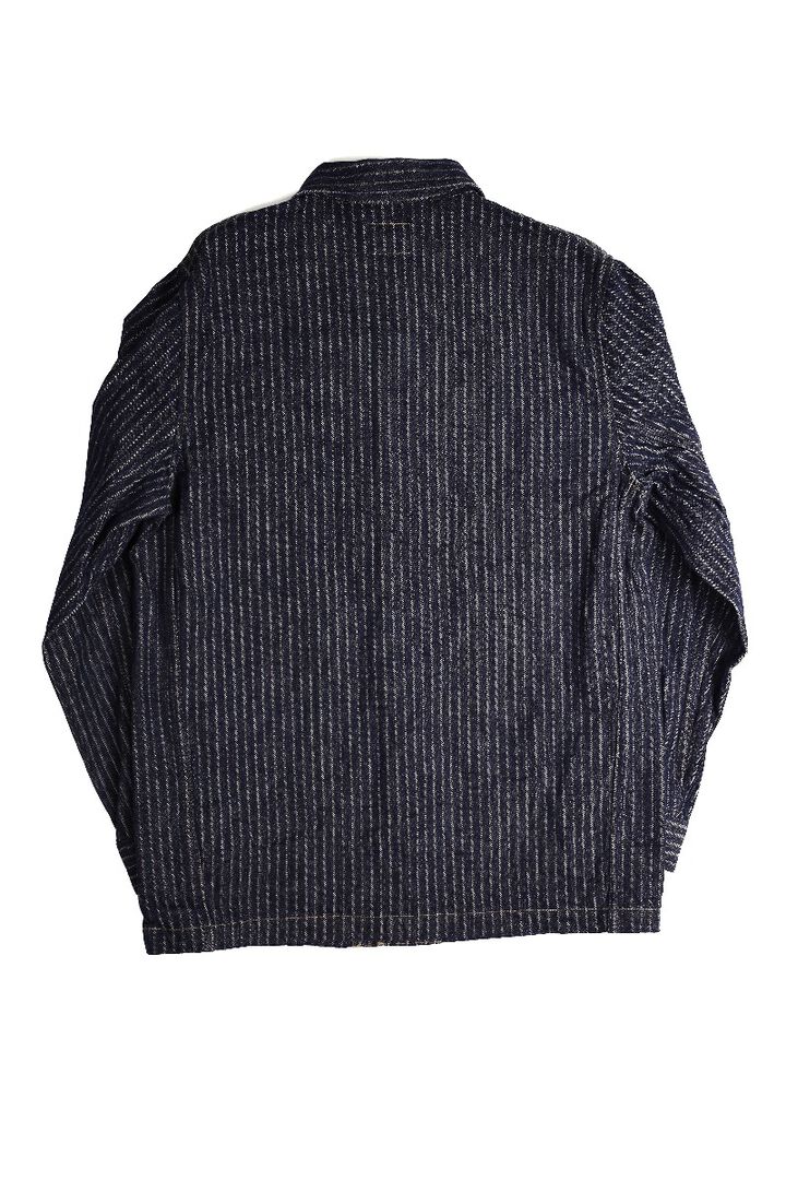 ONI03101-HJS Drop-Needle Stitching Jacquard Striped Denim Coverall-One Wash-44,, medium image number 1
