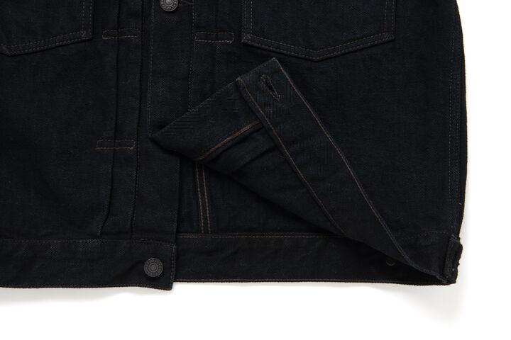 SP-121 18oz 45th AMAMI DOROZOME x INDIGO Denim Jacket,DARK BROWN, medium image number 4