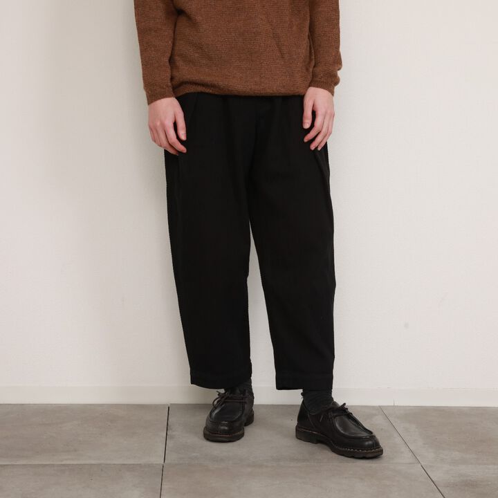 182PT02 Sashiko W-Tuck Pants（BLACK）-BLACK-L,BLACK, medium image number 11