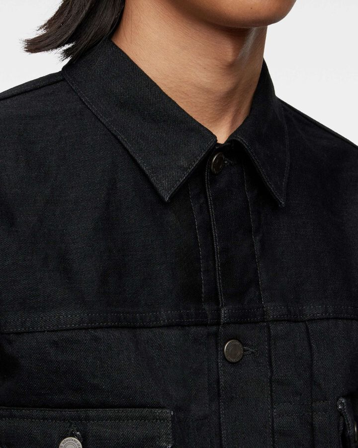 MMGJ1102 15.7oz #002 CLASSIC DENIM JACKET (BLACK),, medium image number 9