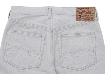 1896 13oz UPCYCLE Indigo Canvas Pants Regular Straight,L.IND, small image number 5