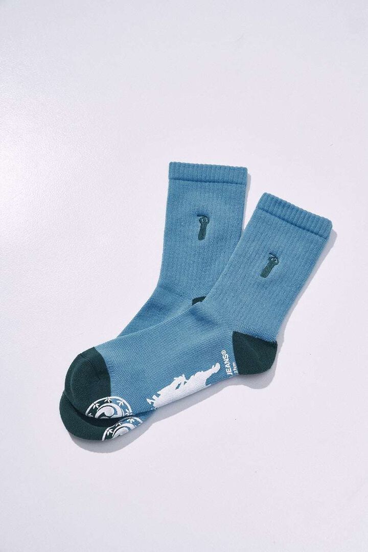 SJKS26-NEL Crew Socks,TURQUOISE, medium image number 0