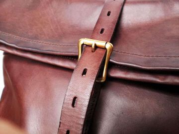 VS-205L LEATHER ROLL TOP Back pack (BROWN),, small image number 4